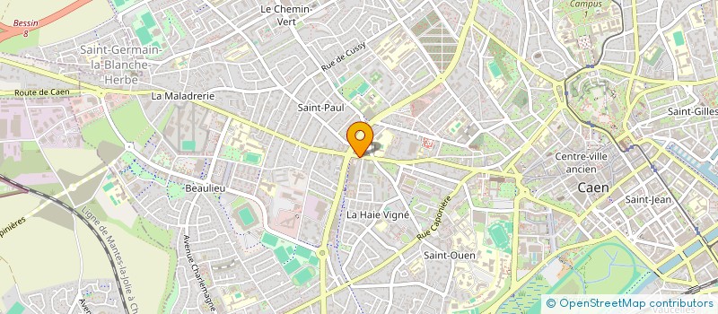 localisation de l'entreprise LA TAVERNE LUDIQUE à CAEN