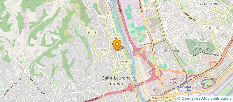 localisation de l'entreprise LA TAVERNE PETTITI  SAINT-LAURENT-DU-VAR