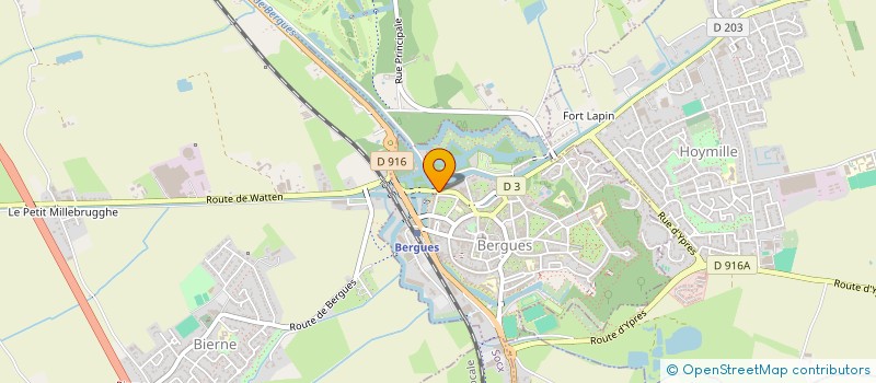 localisation de l'entreprise LA TAVERNE VAUBAN  BERGUES