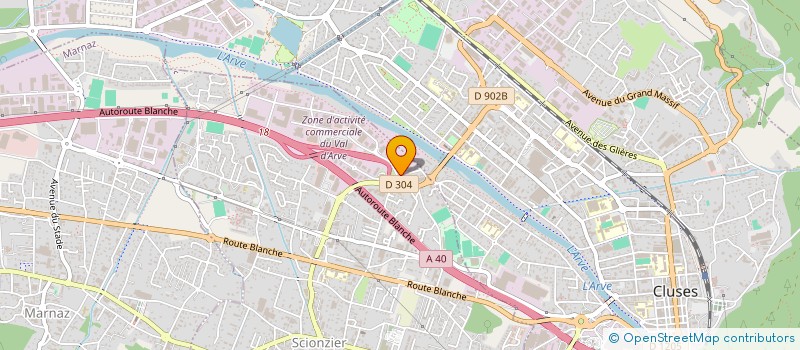 localisation de l'entreprise LA TAVOLA CALDA à SCIONZIER