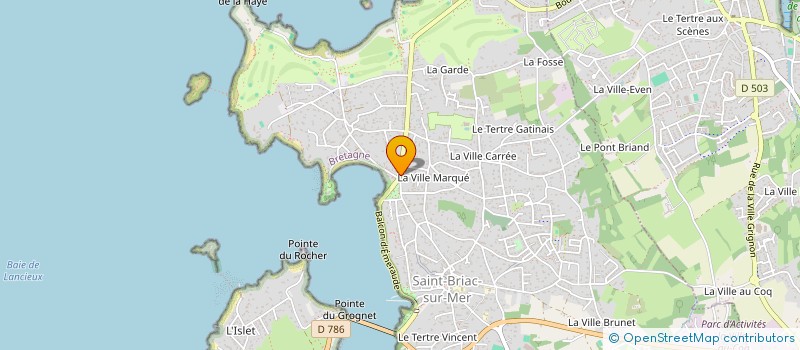 localisation de l'entreprise LA TCHANQUETAS  SAINT-BRIAC-SUR-MER