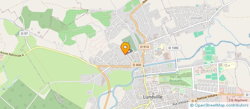 localisation de l'entreprise LA TCHAV' PRODUCTION  LUNEVILLE