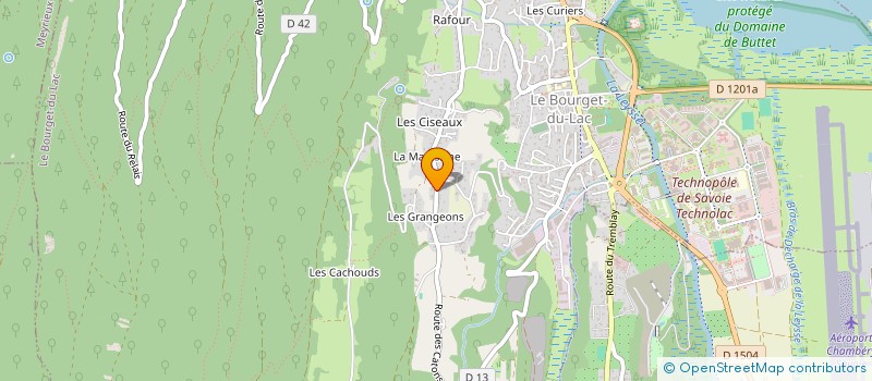 localisation de l'entreprise LA TCHOUTE  LE BOURGET-DU-LAC