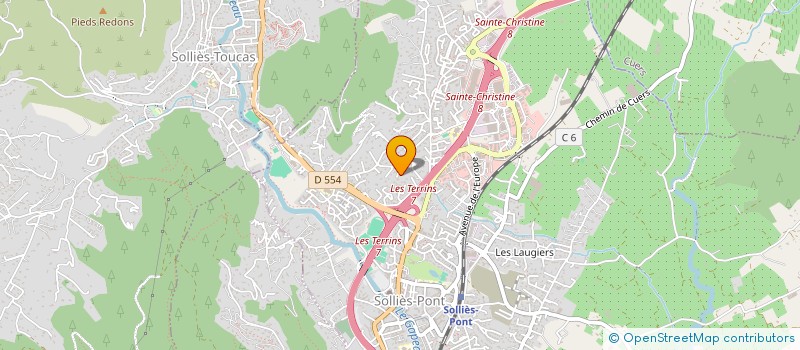 localisation de l'entreprise LA TEAM  SOLLIES-PONT