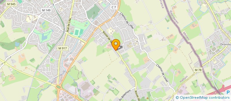 localisation de l'entreprise LA TEAM CREATIVE  HALLUIN