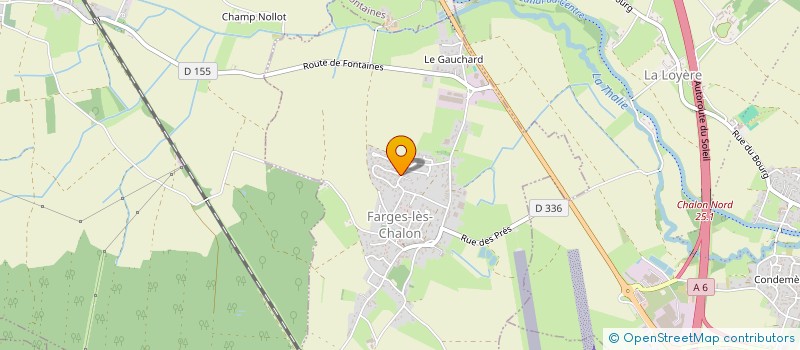 localisation de l'entreprise LA TEAM HALLOWEEN  FARGES-LES-CHALON