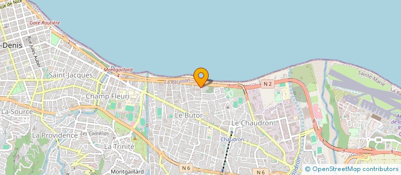 localisation de l'entreprise LA TEAM LES  PIEDS D'OR, BALADES ET RANDONNEES  SAINT-DENIS