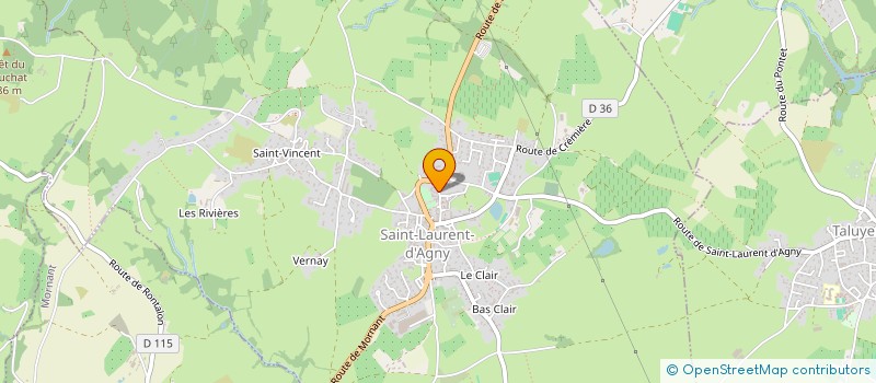 localisation de l'entreprise LA TEAM MUSIQUE  SAINT-LAURENT-D'AGNY