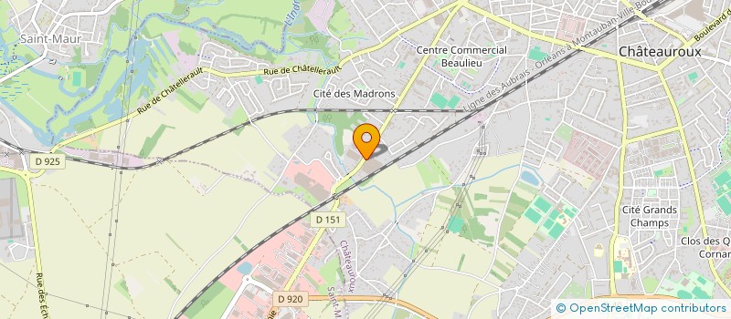 localisation de l'entreprise LA TEAM PHENIX à CHATEAUROUX