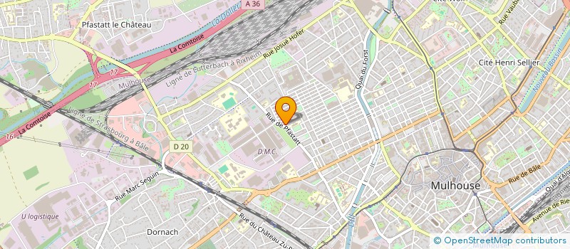 localisation de l'entreprise LA TEAM PROD  MULHOUSE