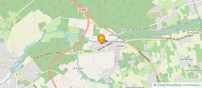 localisation de l'entreprise LA TEAM RAPTOR  CELLETTES