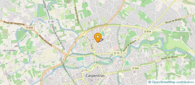 localisation de l'entreprise LA TEAM TRAVAUX à CARPENTRAS