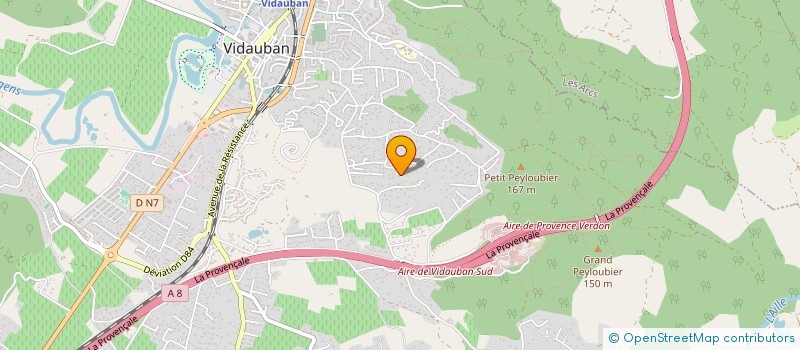 localisation de l'entreprise LA TECH  VIDAUBAN