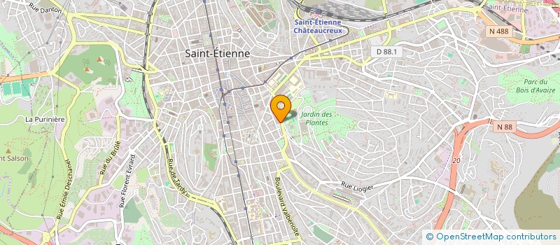 localisation de l'entreprise LA TECH  SAINT-ETIENNE