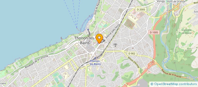 localisation de l'entreprise LA TECHNIQUE AUDIO VISUELLE à THONON-LES-BAINS
