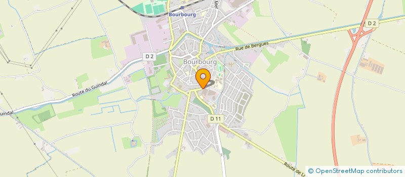 localisation de l'entreprise LA TECHNIQUE CHAUFFAGE  BOURBOURG