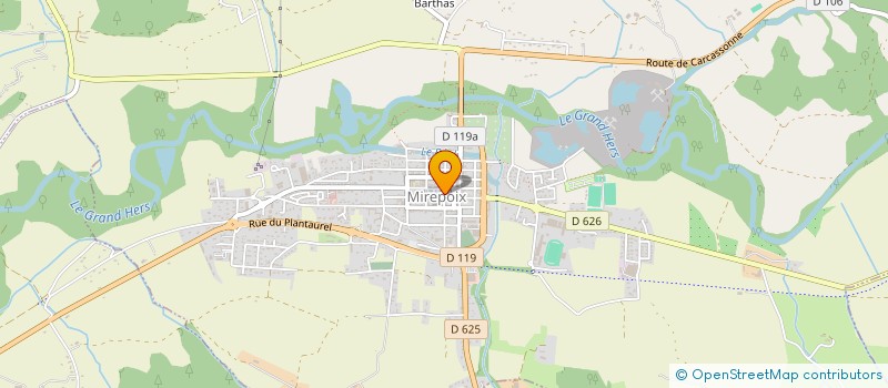 localisation de l'entreprise LA TECHNIQUE DENTAIRE à MIREPOIX