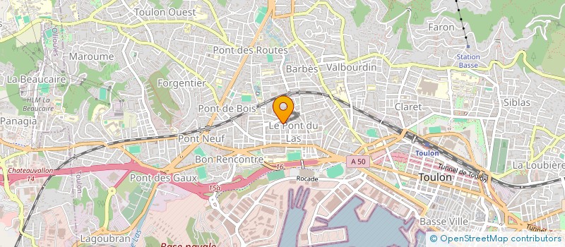 localisation de l'entreprise LA TECHNIQUE DU RAVALEMENT ET DE LA PEINTURE  TOULON