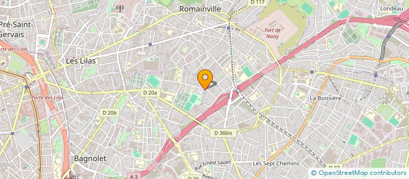 localisation de l'entreprise LA TECHNIQUE INDUSTRIELLE à BAGNOLET