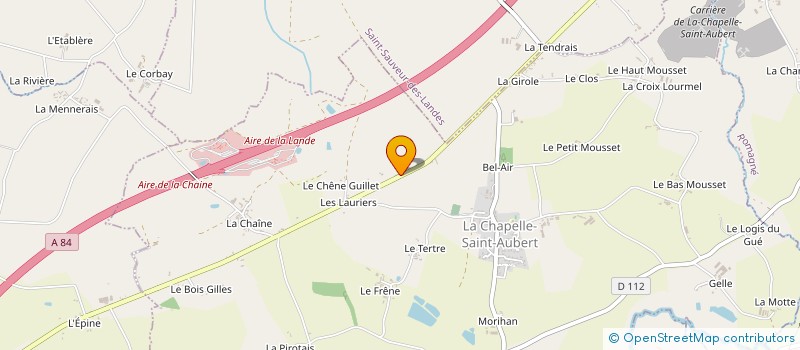 localisation de l'entreprise LA TEIGNOUSE  SAINT-AUBIN-DU-CORMIER