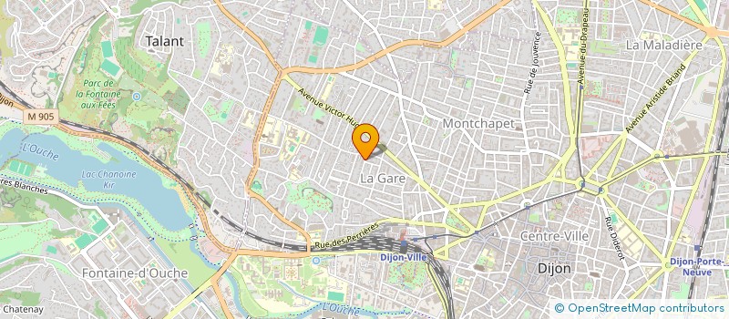 localisation de l'entreprise LA TEIGNOUSE à DIJON