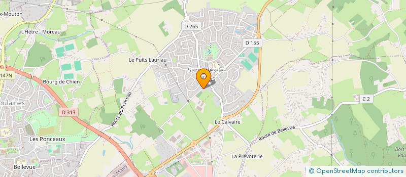 localisation de l'entreprise LA TEILLAIE 36  SARGE-LES-LE-MANS