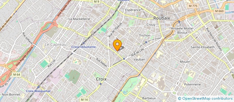 localisation de l'entreprise LA TEINTURERIE  ROUBAIX