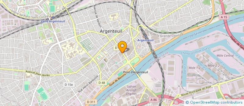 localisation de l'entreprise LA TEINTURIA  ARGENTEUIL