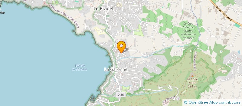 localisation de l'entreprise LA TEJERA  LE PRADET