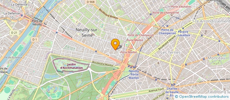 localisation de l'entreprise LA TELE EST A NOUS à NEUILLY-SUR-SEINE