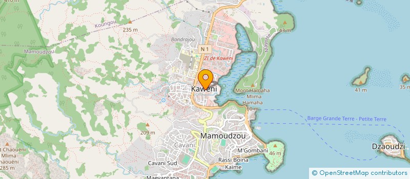 localisation de l'entreprise LA TELEPHONIE MAHORAISE à MAMOUDZOU