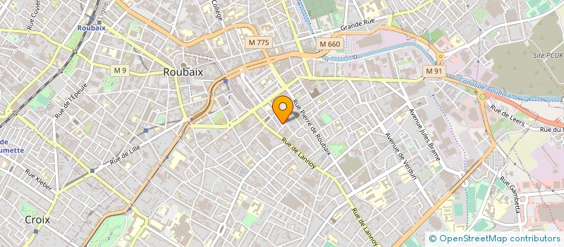 localisation de l'entreprise LA TELEPHONIE MULTIMEDIA à ROUBAIX