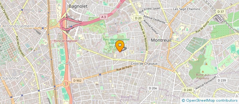 localisation de l'entreprise LA TELEPHONIE SELECTIONNEE à MONTREUIL