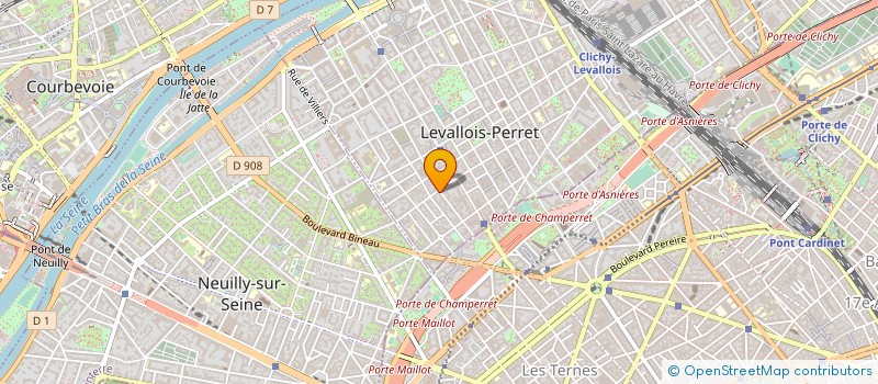 localisation de l'entreprise LA TELESCOPIE UNIVERSELLE LA GIRAFE à LEVALLOIS-PERRET