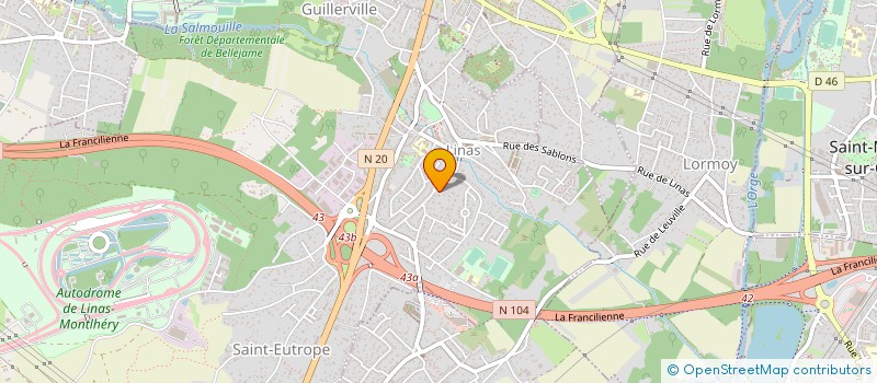 localisation de l'entreprise LA TELESECRETAIRE à LINAS