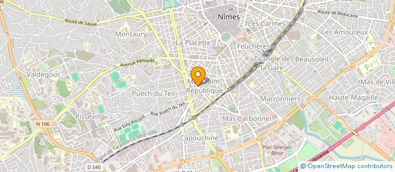 localisation de l'entreprise LA TELESURVEILLANCE à NIMES