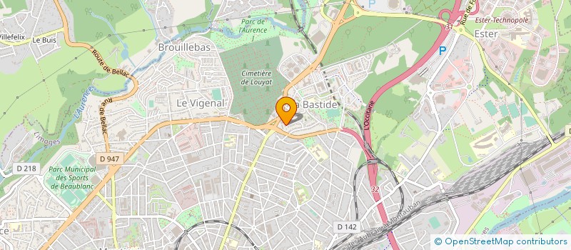 localisation de l'entreprise LA TEMPERATURA à LIMOGES