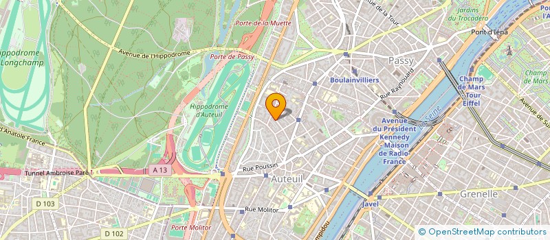 localisation de l'entreprise LA TEMPETE  PARIS