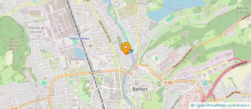 localisation de l'entreprise LA TEMPETE à BELFORT