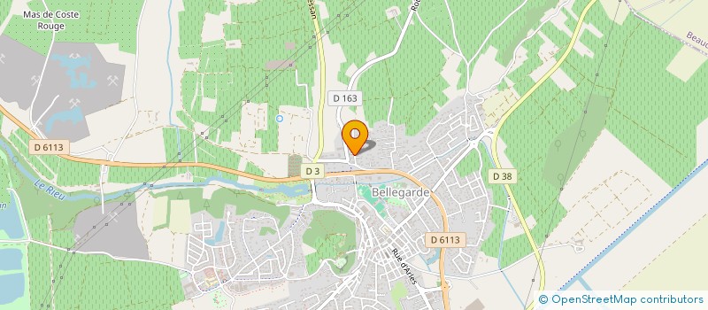 localisation de l'entreprise LA TENDANCE DES BAUX à BELLEGARDE
