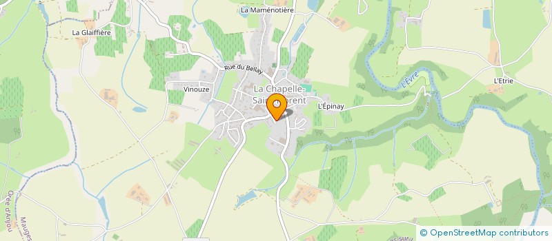 localisation de l'entreprise LA TENDRE'MAM à MONTREVAULT-SUR-EVRE
