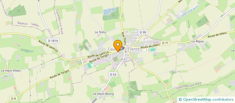 localisation de l'entreprise LA TENTATION  CAUMONT-SUR-AURE