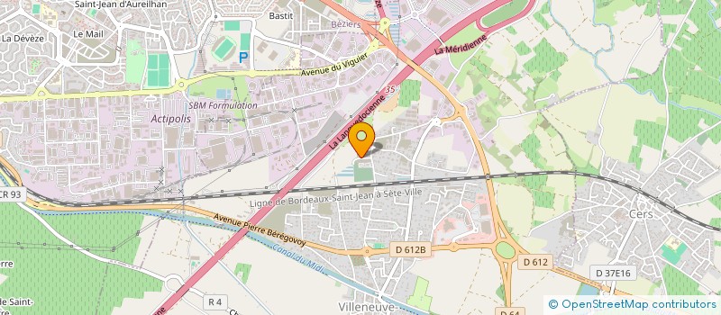 localisation de l'entreprise LA TERANGA à VILLENEUVE-LES-BEZIERS