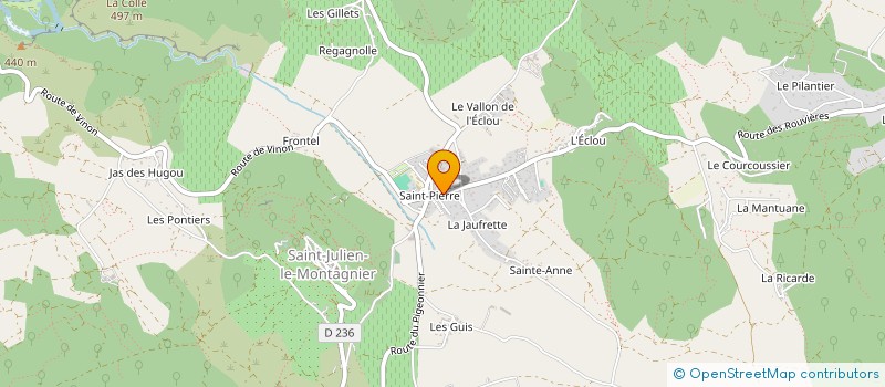 localisation de l'entreprise LA TERDOBBIATE  SAINT-JULIEN