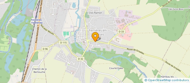 localisation de l'entreprise LA TERR'HAPPY HUMANITAIRE  FONTENAY-SUR-LOING