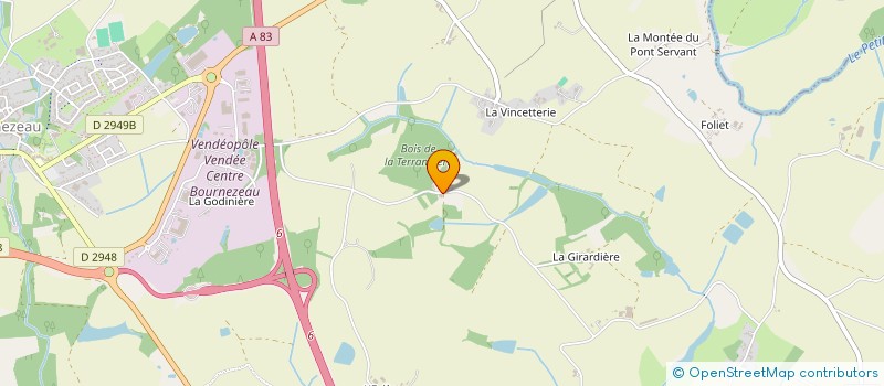 localisation de l'entreprise LA TERRANDIERE  BOURNEZEAU