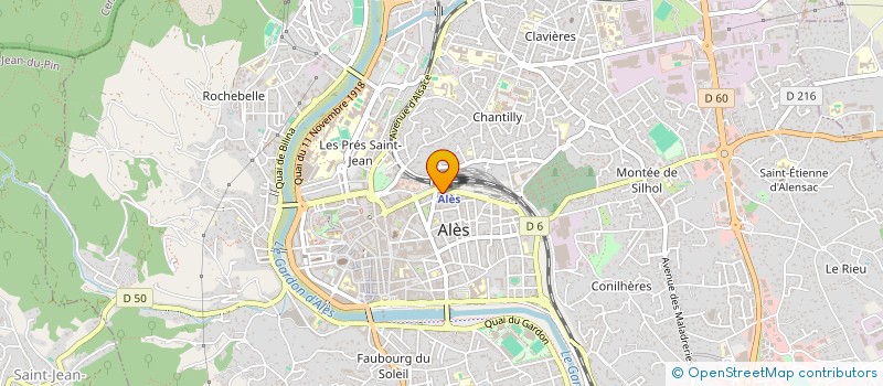 localisation de l'entreprise LA TERRASSE à ALES