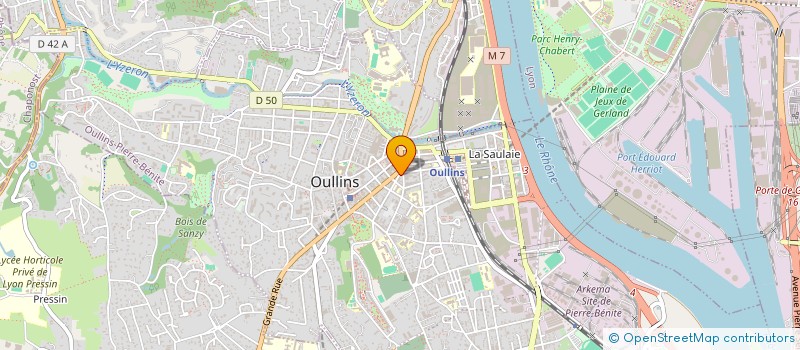 localisation de l'entreprise LA TERRASSE  OULLINS-PIERRE-BENITE