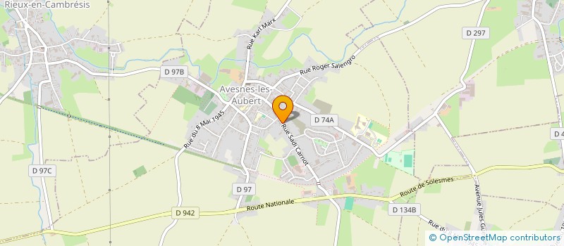 localisation de l'entreprise LA TERRASSE  AVESNES-LES-AUBERT