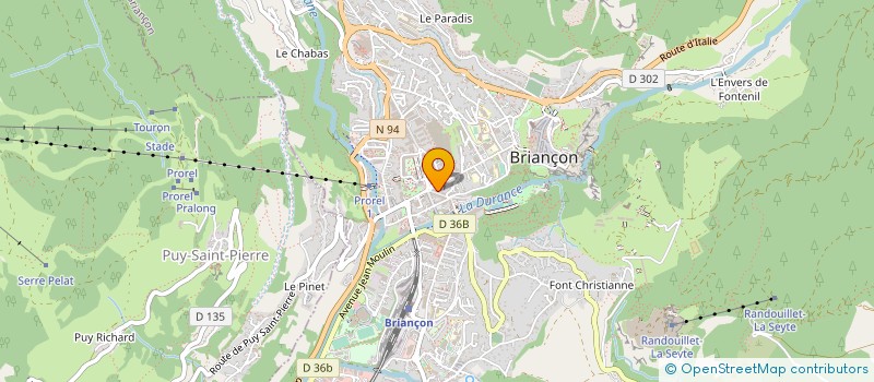 localisation de l'entreprise LA TERRASSE à BRIANCON